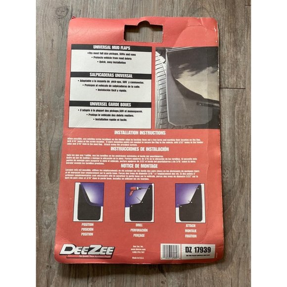 Dee Zee Rear Mud Flaps 11 x 18" Black - Picture 9 of 11